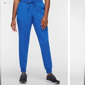 Jaanu 5-pocket classic scrub jogger in royal blue